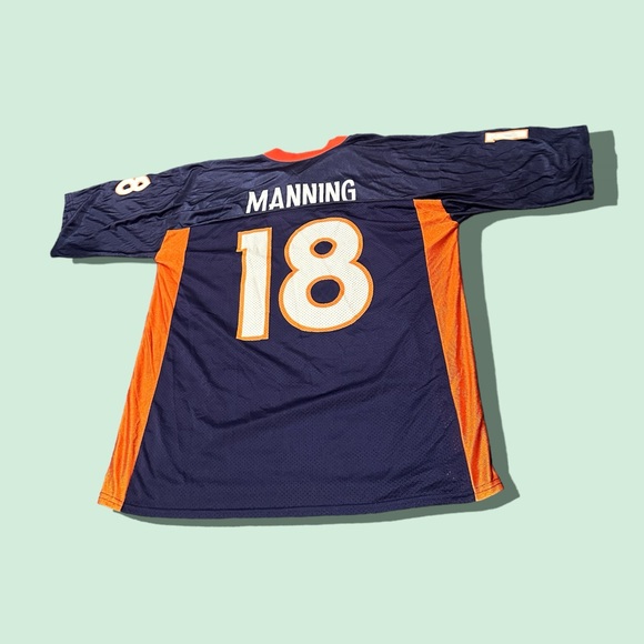 Vintage Men’s NFL Team Apparel Reebok Denver Bronchos Peyton Manning Jersey Sz L - Picture 2 of 11